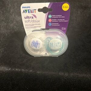 Philips Avent Ultra Soft Pacifier Set - Happy Dreams BPA FREE